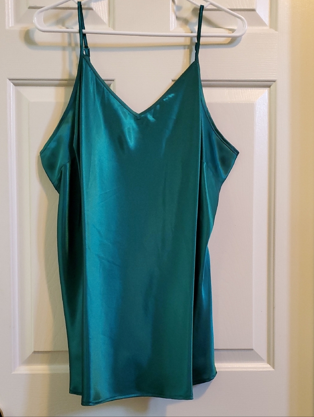 Lane Bryant 14/16 Teal Satin V-Neck Cami